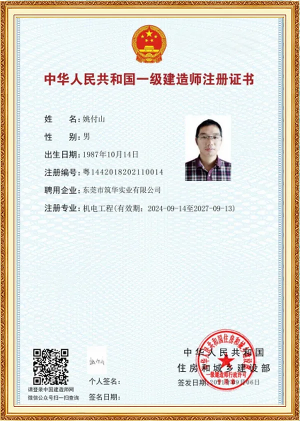 Qualification Certificate