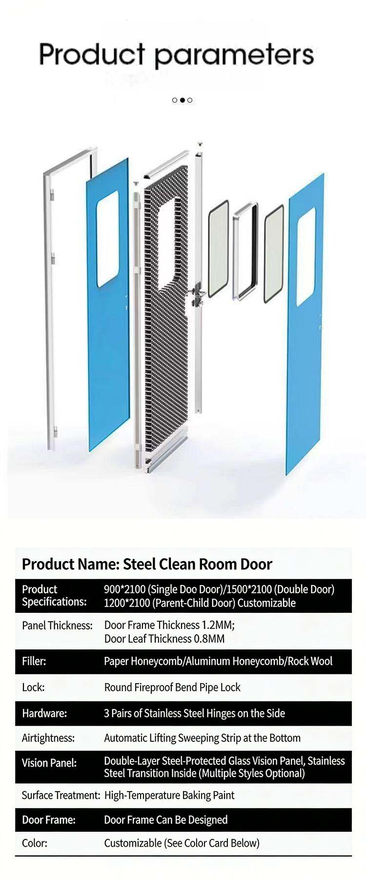 High-Performance Cleanroom Doors
