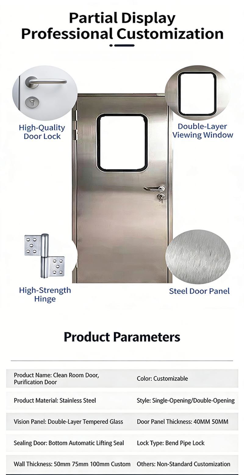 Steel Fire-Rated Cleanroom Door