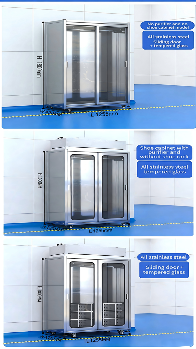 Custom Cleanroom Stainless Steel Wardrobe