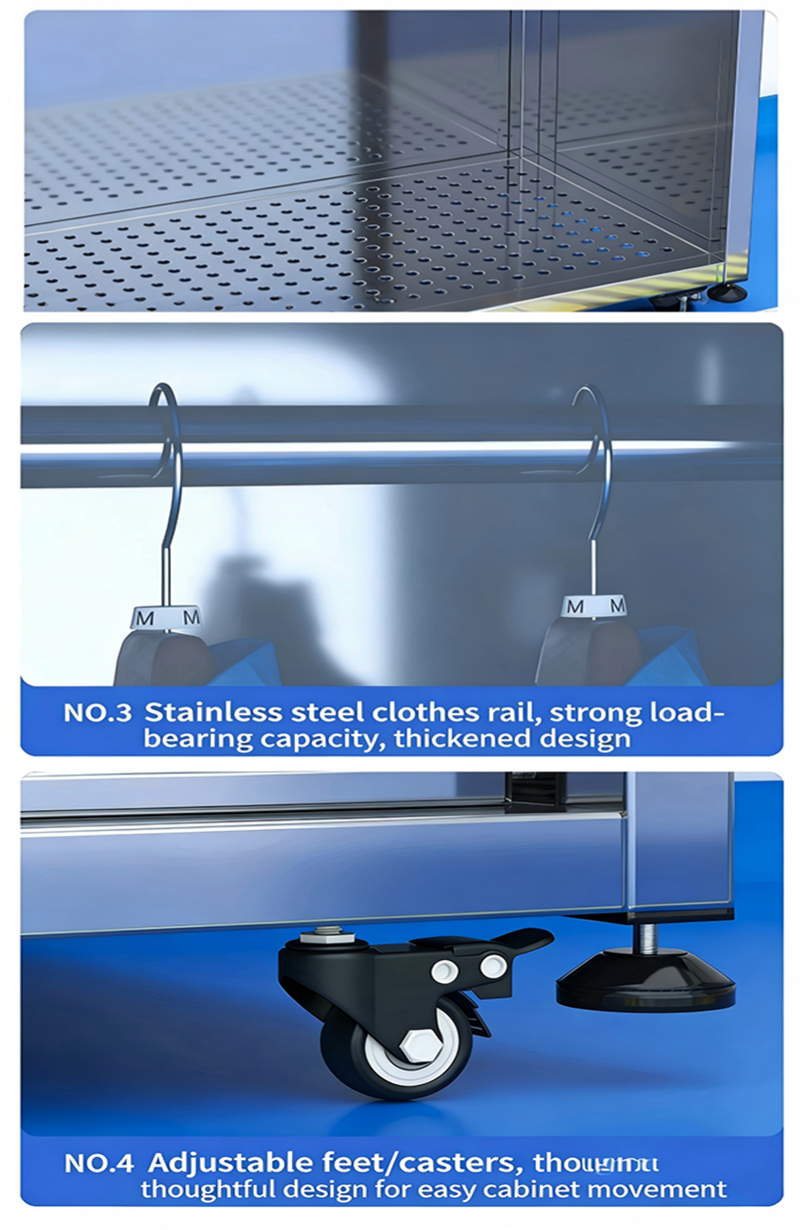 Custom Cleanroom Stainless Steel Wardrobe